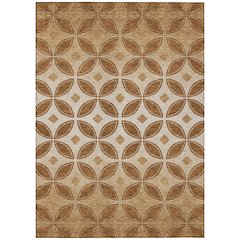 Machine Washable Indoor/Outdoor Chantille ACN2423 Orange 9' x 12' Rug