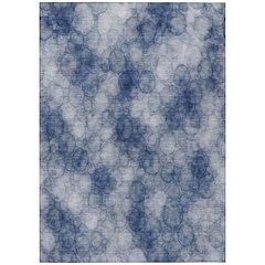 Machine Washable Indoor/Outdoor Chantille ACN2424 Blue 9' x 12' Rug