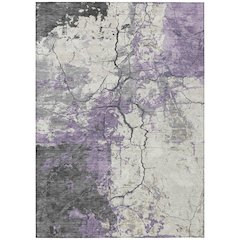 Machine Washable Indoor/Outdoor Chantille ACN2431 Purple 9' x 12' Rug