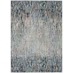 Machine Washable Indoor/Outdoor Chantille ACN2439 Black 9' x 12' Rug
