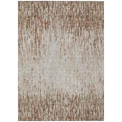 Machine Washable Indoor/Outdoor Chantille ACN2439 Orange 9' x 12' Rug