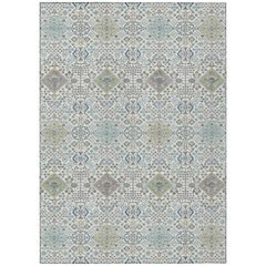 Machine Washable Indoor/Outdoor Chantille ACN2440 Ivory 9' x 12' Rug