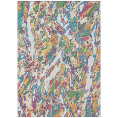 Machine Washable Indoor/Outdoor Chantille ACN2441 Ivory 9' x 12' Rug