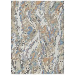 Machine Washable Indoor/Outdoor Chantille ACN2441 Ivory 9' x 12' Rug