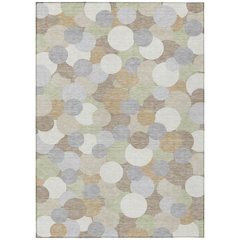 Machine Washable Indoor/Outdoor Chantille ACN2450 Ivory 9' x 12' Rug