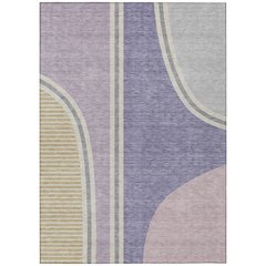 Machine Washable Indoor/Outdoor Chantille ACN2505 Purple 9' x 12' Rug