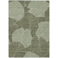 Machine Washable Indoor/Outdoor Chantille ACN2506 Green 9' x 12' Rug