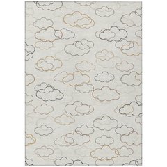 Machine Washable Indoor/Outdoor Chantille ACN2508 Ivory 9' x 12' Rug