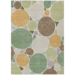 Machine Washable Indoor/Outdoor Chantille ACN2516 Green 9' x 12' Rug