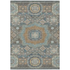 Machine Washable Indoor/Outdoor Chantille ACN2525 Brown 9' x 12' Rug