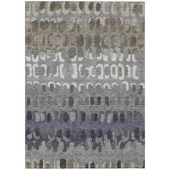 Machine Washable Indoor/Outdoor Chantille ACN2529 Brown 9' x 12' Rug