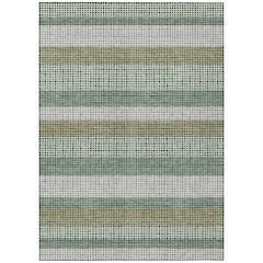 Machine Washable Indoor/Outdoor Chantille ACN2530 Green 9' x 12' Rug