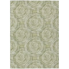 Machine Washable Indoor/Outdoor Chantille ACN2534 Green 9' x 12' Rug