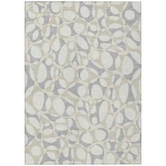 Machine Washable Indoor/Outdoor Chantille ACN2536 Ivory 9' x 12' Rug
