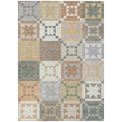 Machine Washable Indoor/Outdoor Chantille ACN2538 Ivory 9' x 12' Rug