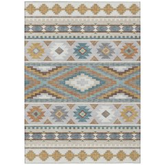 Machine Washable Indoor/Outdoor Chantille ACN2539 Ivory 9' x 12' Rug