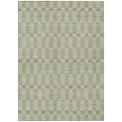 Machine Washable Indoor/Outdoor Chantille ACN2547 Green 9' x 12' Rug