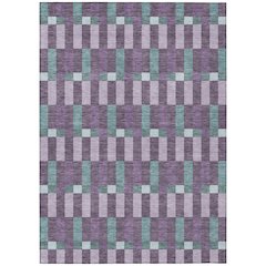 Machine Washable Indoor/Outdoor Chantille ACN2548 Purple 9' x 12' Rug