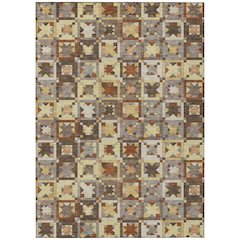 Machine Washable Indoor/Outdoor Chantille ACN2553 Brown 9' x 12' Rug