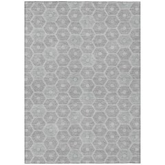 Machine Washable Indoor/Outdoor Chantille ACN2559 Gray 9' x 12' Rug