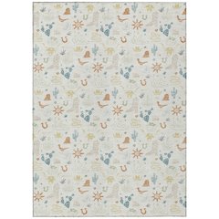 Machine Washable Indoor/Outdoor Chantille ACN2562 Ivory 9' x 12' Rug