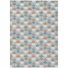 Machine Washable Indoor/Outdoor Chantille ACN2568 Gray 9' x 12' Rug