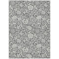 Machine Washable Indoor/Outdoor Chantille ACN2572 Gray 9' x 12' Rug