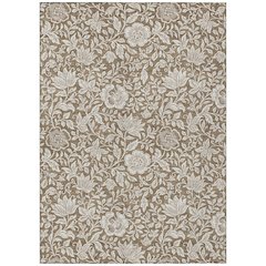 Machine Washable Indoor/Outdoor Chantille ACN2572 Brown 9' x 12' Rug