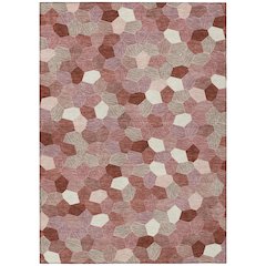 Machine Washable Indoor/Outdoor Chantille ACN2573 Red 9' x 12' Rug