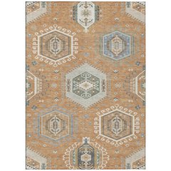 Machine Washable Indoor/Outdoor Chantille ACN2574 Orange 9' x 12' Rug