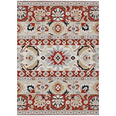 Machine Washable Indoor/Outdoor Chantille ACN2583 Red 9' x 12' Rug