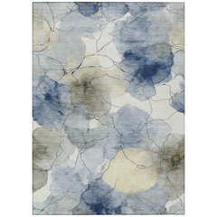 Machine Washable Indoor/Outdoor Chantille ACN2589 Blue 9' x 12' Rug