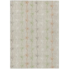 Machine Washable Indoor/Outdoor Chantille ACN2593 Brown 9' x 12' Rug