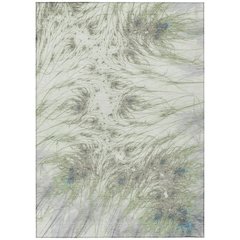 Machine Washable Indoor/Outdoor Chantille ACN2599 Green 9' x 12' Rug