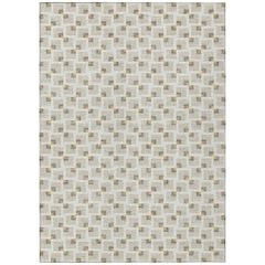 Machine Washable Indoor/Outdoor Chantille ACN2602 Brown 9' x 12' Rug
