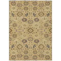 Machine Washable Indoor/Outdoor Chantille ACN2610 Gold 9' x 12' Rug