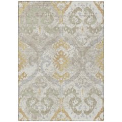Machine Washable Indoor/Outdoor Chantille ACN2614 Ivory 9' x 12' Rug