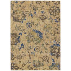 Machine Washable Indoor/Outdoor Chantille ACN2616 Gold 9' x 12' Rug
