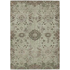 Machine Washable Indoor/Outdoor Chantille ACN2617 Green 9' x 12' Rug