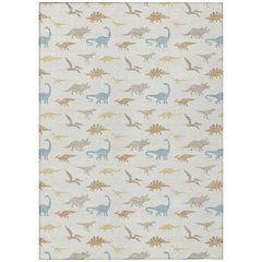 Machine Washable Indoor/Outdoor Chantille ACN2622 Ivory 9' x 12' Rug
