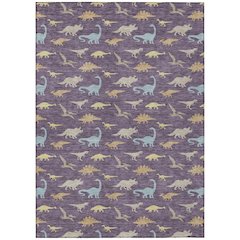 Machine Washable Indoor/Outdoor Chantille ACN2622 Purple 9' x 12' Rug