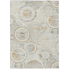 Machine Washable Indoor/Outdoor Chantille ACN2633 Ivory 9' x 12' Rug