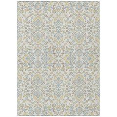 Machine Washable Indoor/Outdoor Chantille ACN2634 Ivory 9' x 12' Rug