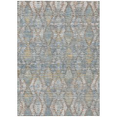 Machine Washable Indoor/Outdoor Chantille ACN2640 Blue 9' x 12' Rug