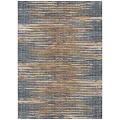 Machine Washable Indoor/Outdoor Chantille ACN2642 Blue 9' x 12' Rug