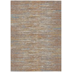 Machine Washable Indoor/Outdoor Chantille ACN2642 Orange 9' x 12' Rug
