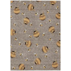 Machine Washable Indoor/Outdoor Chantille ACN2650 Brown 9' x 12' Rug