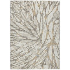 Machine Washable Indoor/Outdoor Chantille ACN2651 Ivory 9' x 12' Rug