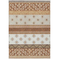 Machine Washable Indoor/Outdoor Chantille ACN2662 Orange 9' x 12' Rug