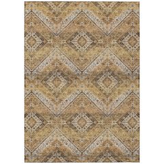 Machine Washable Indoor/Outdoor Chantille ACN2699 Orange 9' x 12' Rug